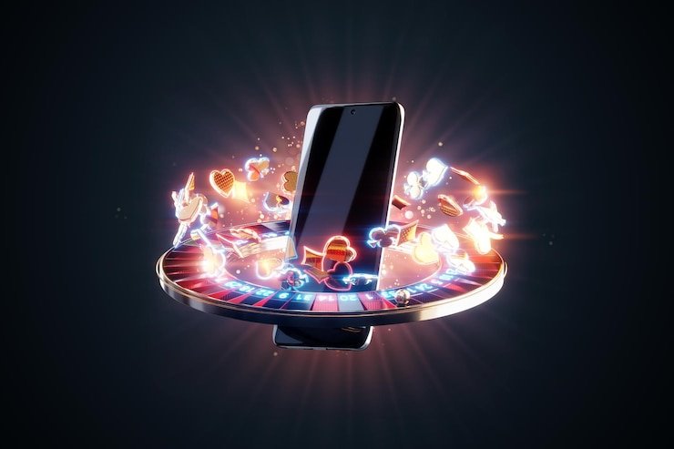 Pengguna membaca kode promo dari mobile