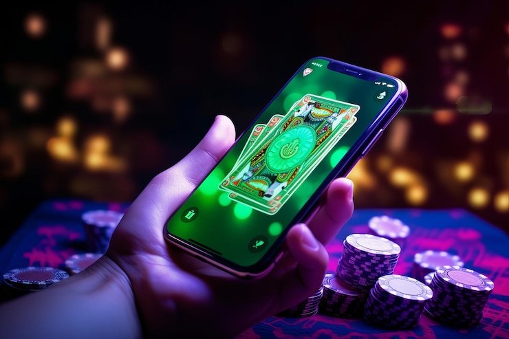 Pengguna ponsel membaca pembayaran akun
